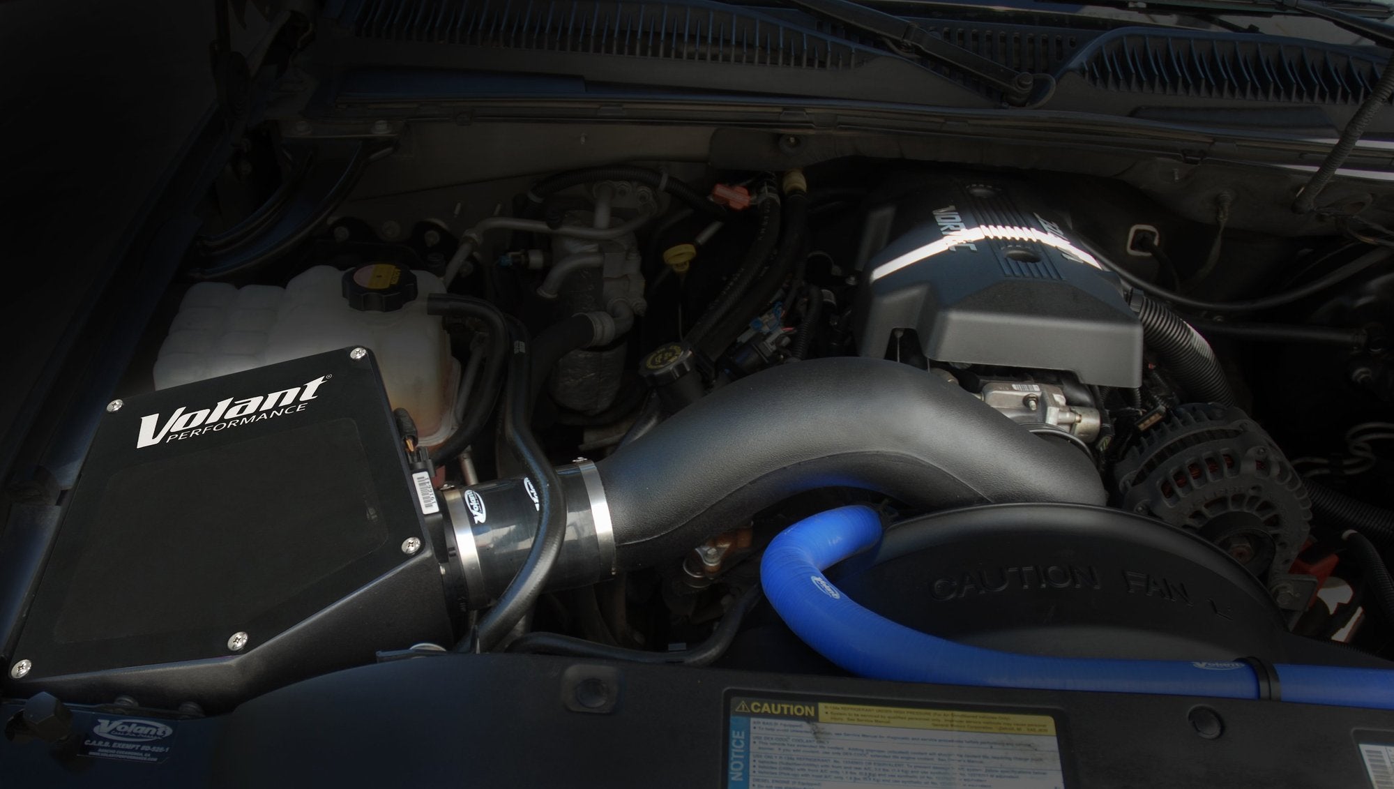 Volant 2001-2006 CADILLAC ESCALADE ESV EXT Chevrolet Avalanche 1500 6.0L V8 DENALI Drytech Filter Closed Box Air Intake 15153D