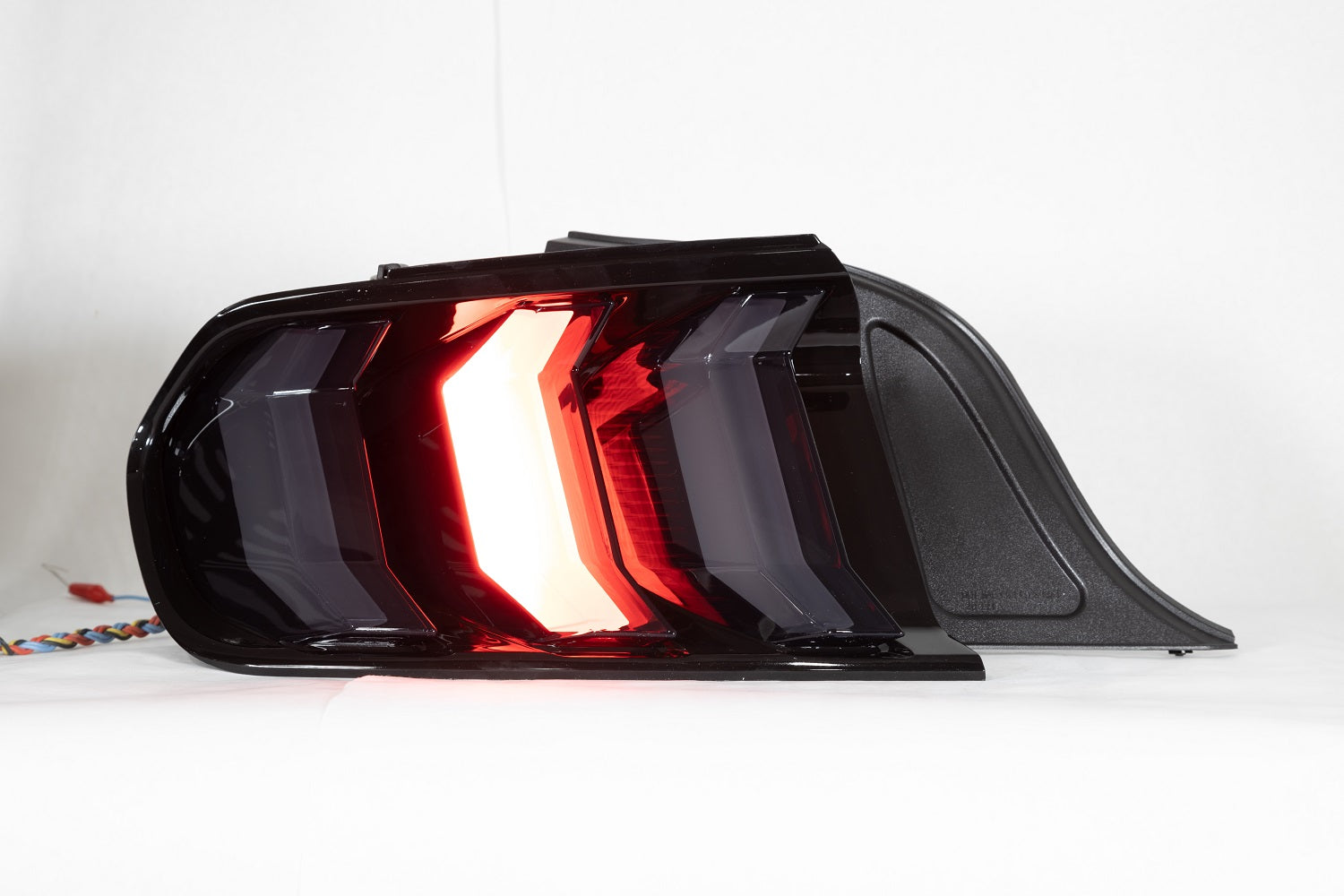 Renegade 2018-2021 Ford Mustang Sequentail LED Tail Light Glossey Black Smoke CTRNG0680-GBS