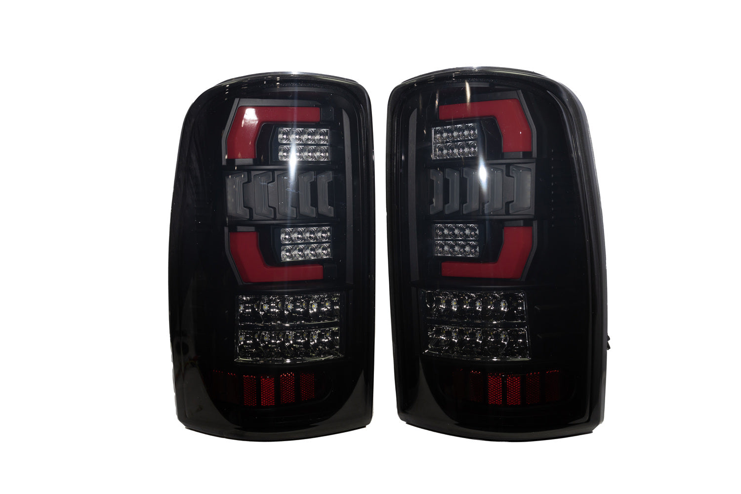 Winjet 2000-2006 Chevrolet Suburban Tahoe GMC Yukon V2 LED Tail Lights Black Smoke CTWJ-0698-BS