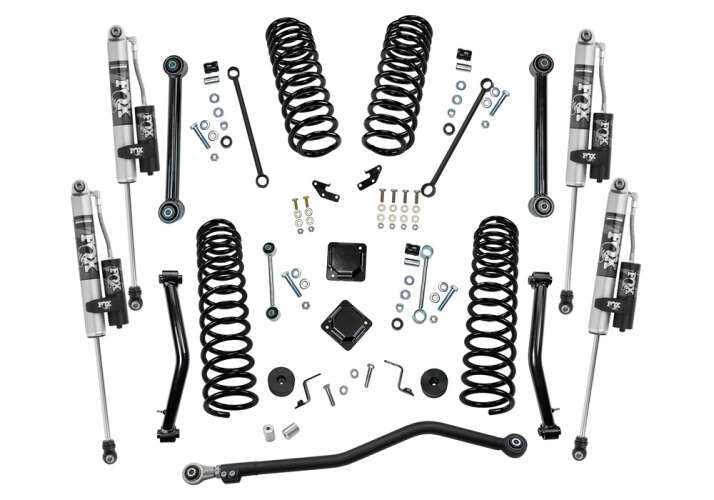 Superlift 2020-2022 Jeep Gladiator JT 2018-2022 Jeep Wrangler 2dr 4WD 4" Dual Rate Coil Lift Kit with Fox 2.0 Reservoir Shocks K196FX