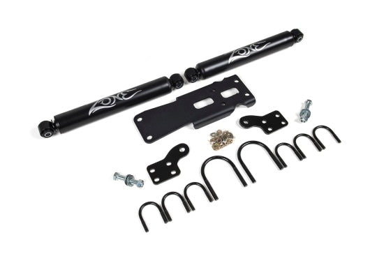 Zone OffRoad 2007-2018 Jeep Wrangler JK Dual Steering Stabilizer Kit ZON7450