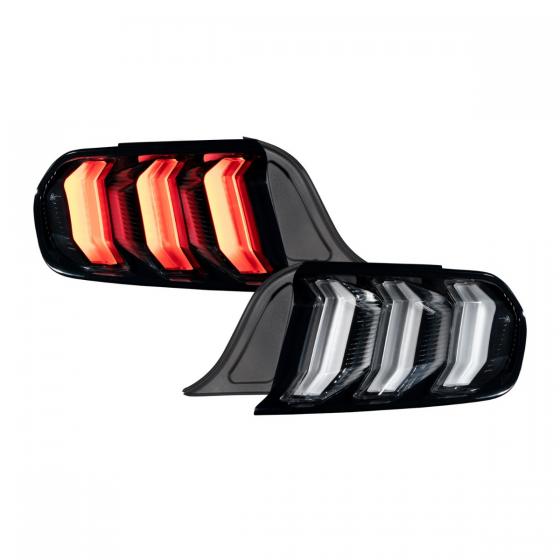 Form Lighting 2015-2022 Ford Mustang LED Tail Lights Clear Pair FL0006