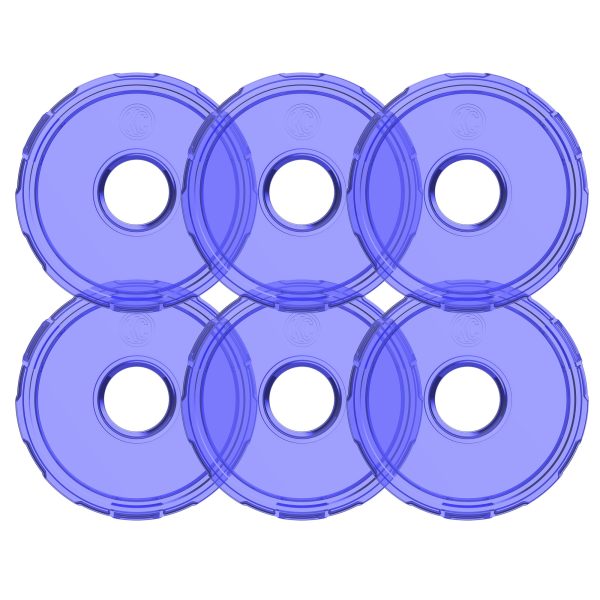 KC HiLite Cyclone V2 LED Replacement Lens Blue 6 PacK 4414
