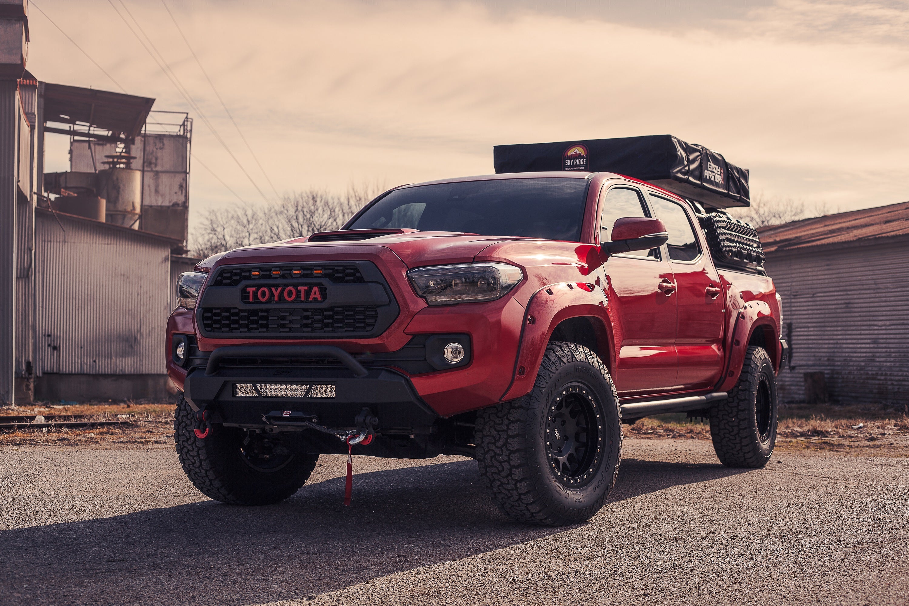 Body Armor 2005-2023 Toyota Tacoma Double Cab Short Bed Revo Rock Sliders TC-4125