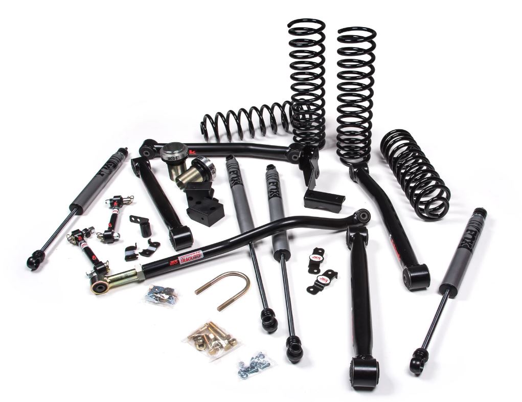 JKS 2007-2018 Jeep Wrangler JK 4dr J-Lander 3.5" Lift Kit with Fox 2.0 Adventure Series Shocks JSPEC154KFA