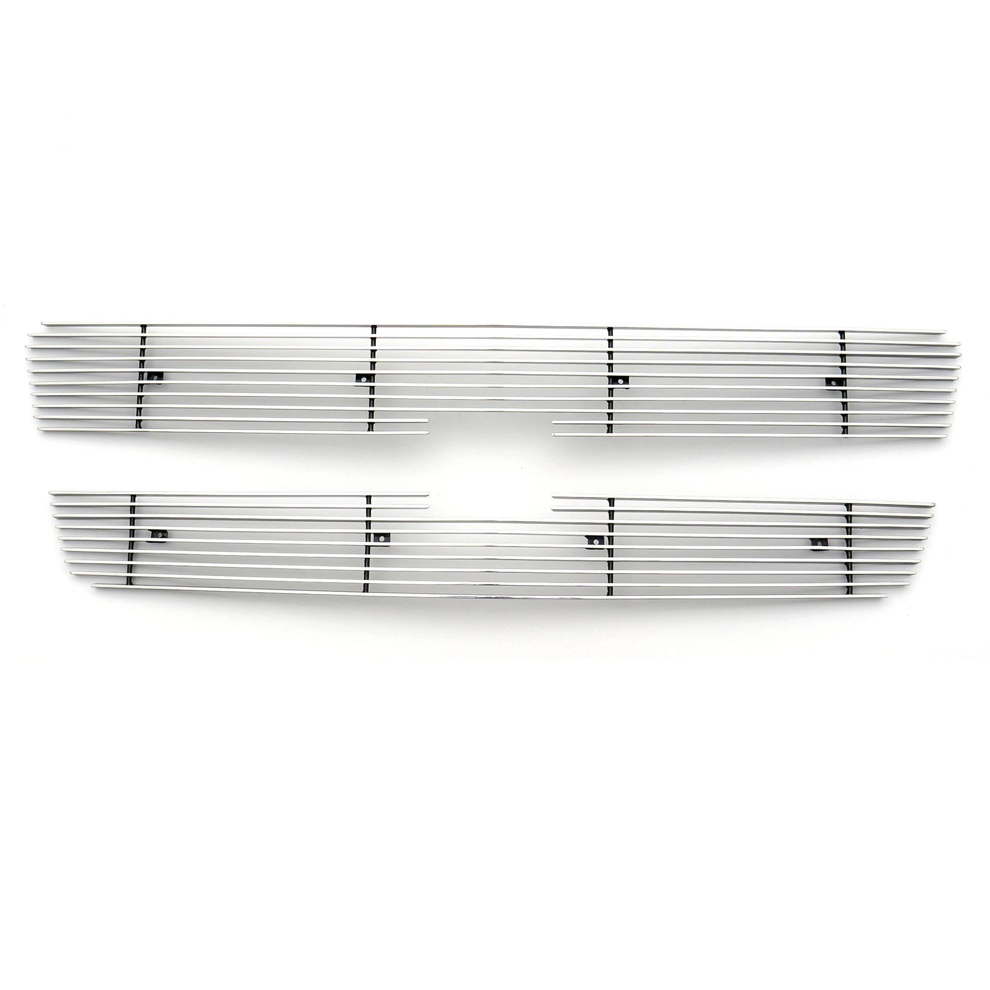 T-Rex 2003-2006 Chevrolet Avalanche 2003-2005 Silverado 1500 2003-2004 2500 3500 Billet Grille Overlay Bolt On Insert 2 Pc (10, 9 Bars) 21100