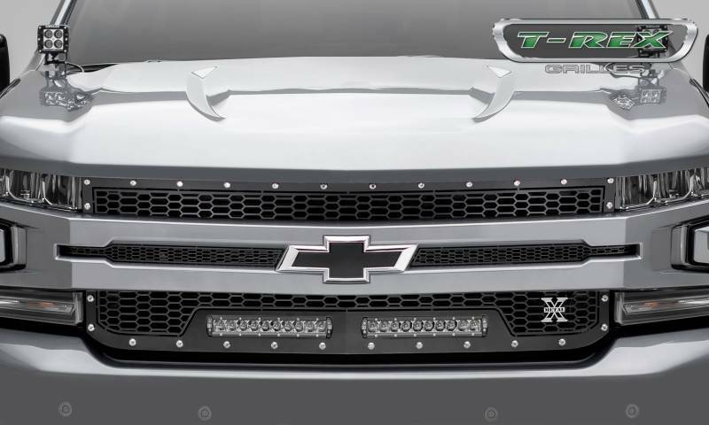 T-Rex 2019-2022 Chevrolet Silverado 1500 Laser Grille Black Mild Steel 1 Pc Replacement 7311261