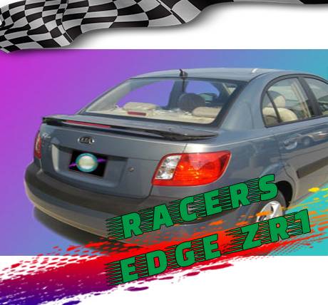 RacersEdgeZR1 2006-2011 KIA RIO 4dr Custom Style ABS Spoilers RE14L-5