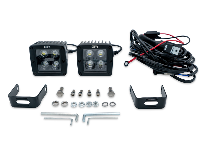 Body Armor Blackout Led Cube Spot Light Smooth Black 30042