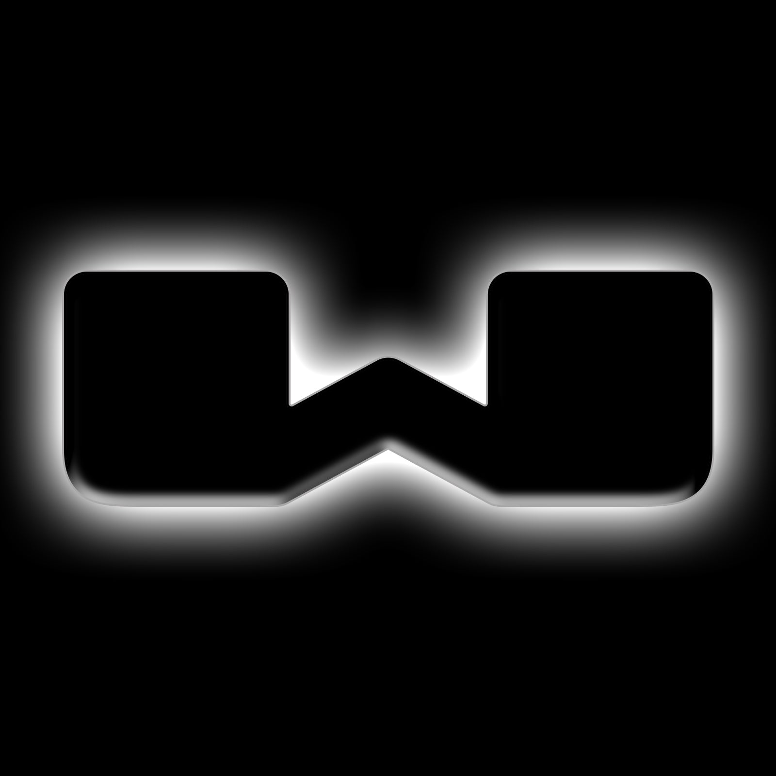 Oracle Lighting Universal Illuminated LED Letter Badges W Matte Black Surface Finish 3141-W-001