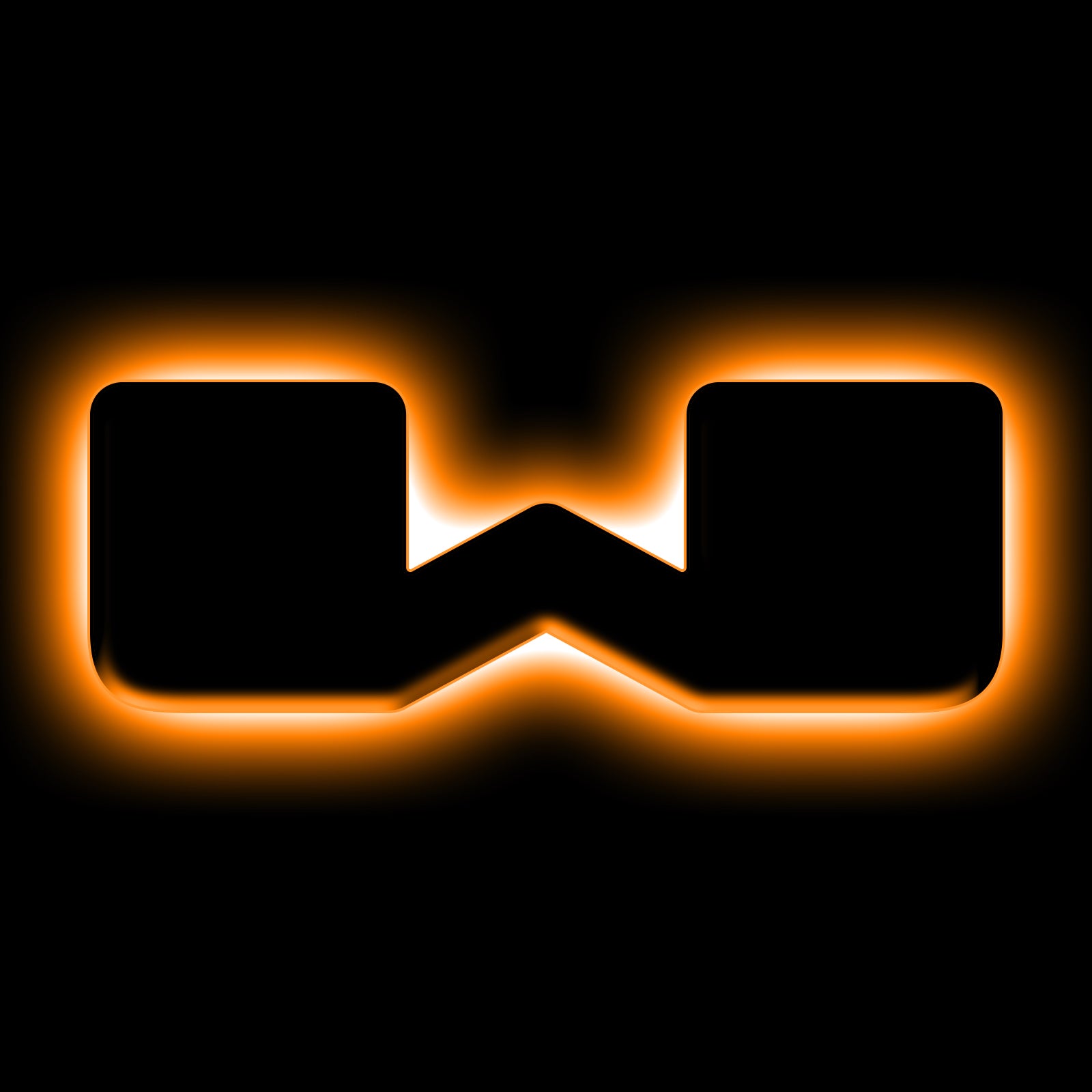 Oracle Lighting Universal Illuminated LED Letter Badges W Matte Black Surface Finish 3141-W-005