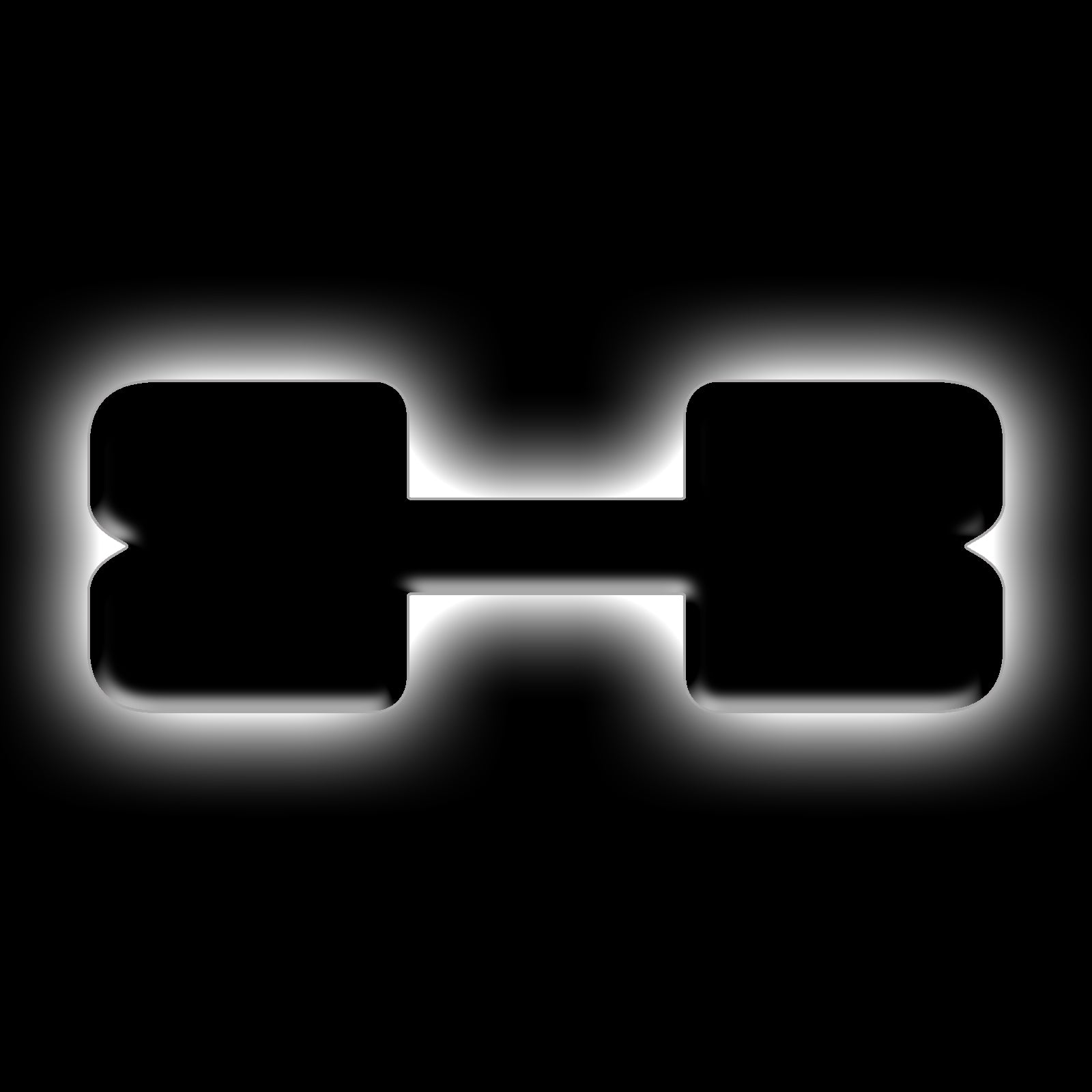 Oracle Lighting Universal Illuminated LED Letter Badges X Matte Black Surface Finish 3141-X-001