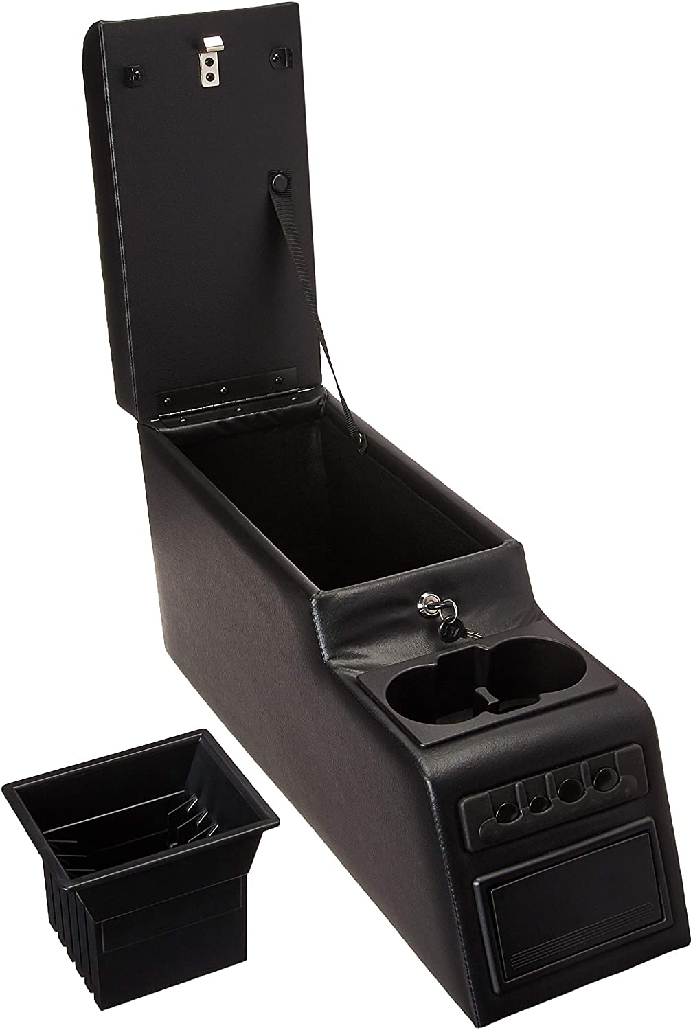 VDP 1976-1983 Jeep CJ-5 1976-1986 CJ-7 1981-1985 CJ-8 1987-1995 Wrangler YJ SUV Van Original Ultimate Locking Center Console Black 31501