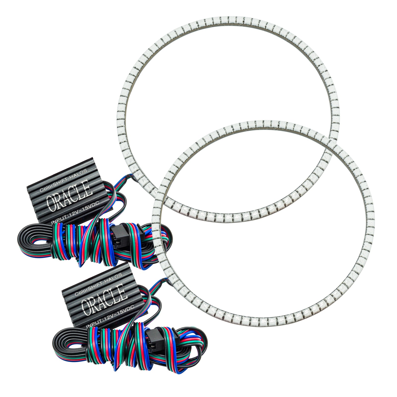 Oracle Lighting 2007-2017 Jeep Wrangler JK LED Surface Mount Headlight Halo Kit 3943-334