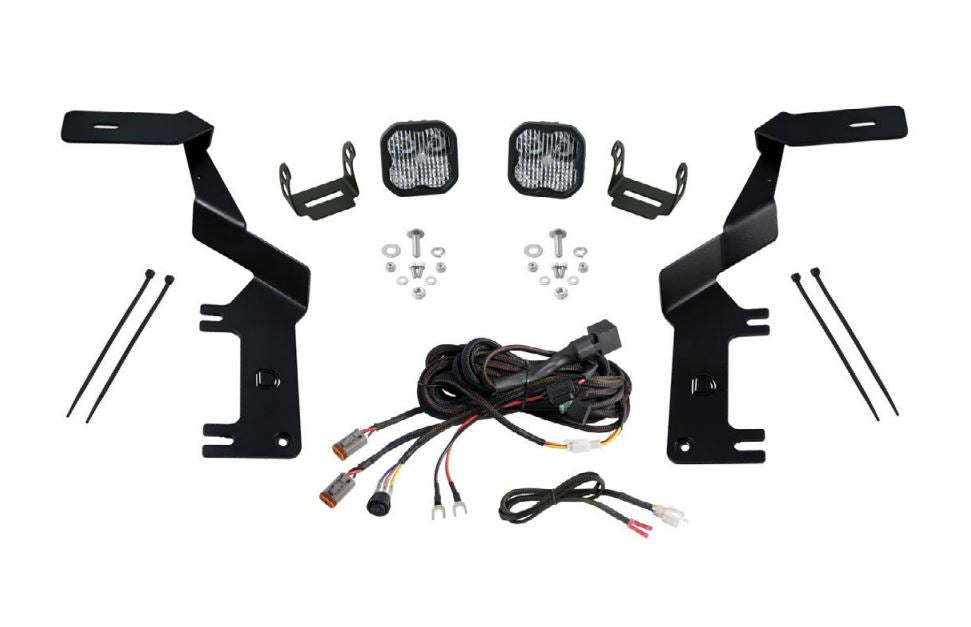 Diode Dynamics 2017-2022 Ford F250 F350 F450 F550 Super Duty SSC2 Pro Ditch Light Kit Yellow Combo DD7555