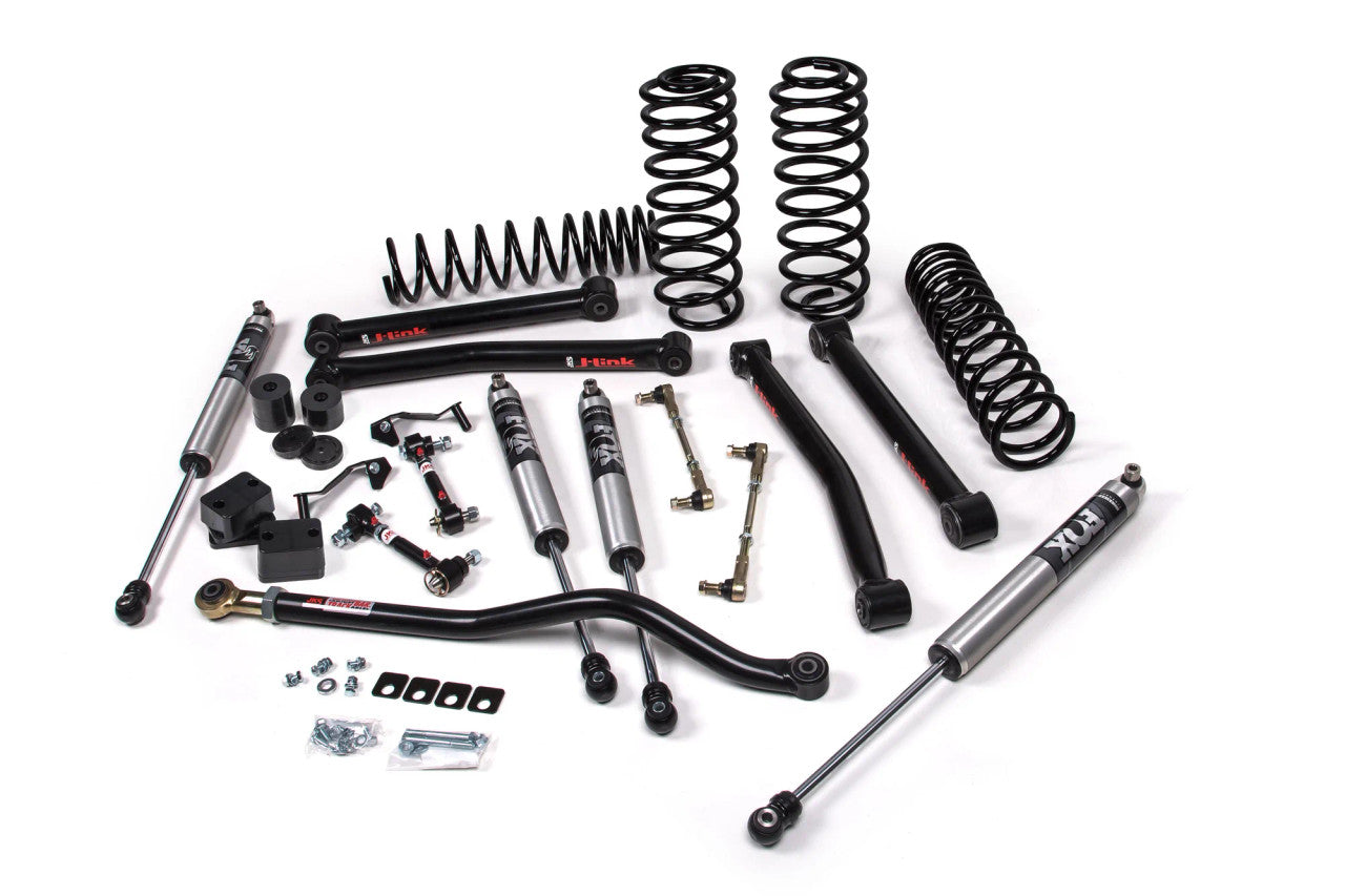 JKS 2018-2022 Jeep Wrangler JL 4dr J-Konnect 2.5" Lift Kit With Fox 2.0 Performance Series Shocks Standard Rate Coils JSPEC121KFP