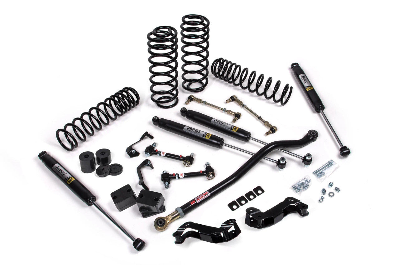 JKS 2018-2022 Jeep Wrangler JL 4dr J-Kontrol 2.5" Lift Kit With Jspec Shocks Standard Rate Coils JSPEC137K