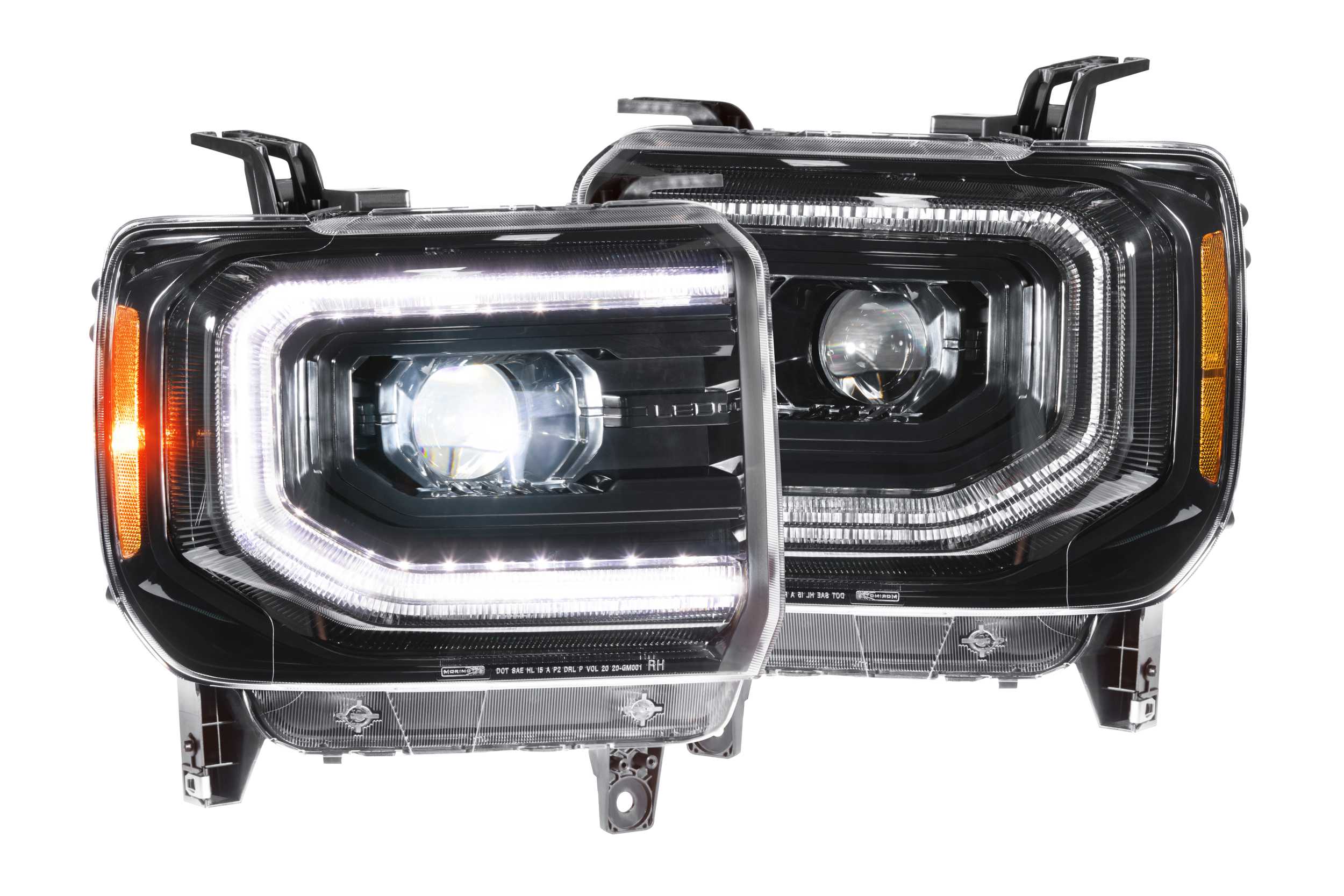 Morimoto 2014-2018 GMC Sierra XB Led Headlights Pair Asm LF544