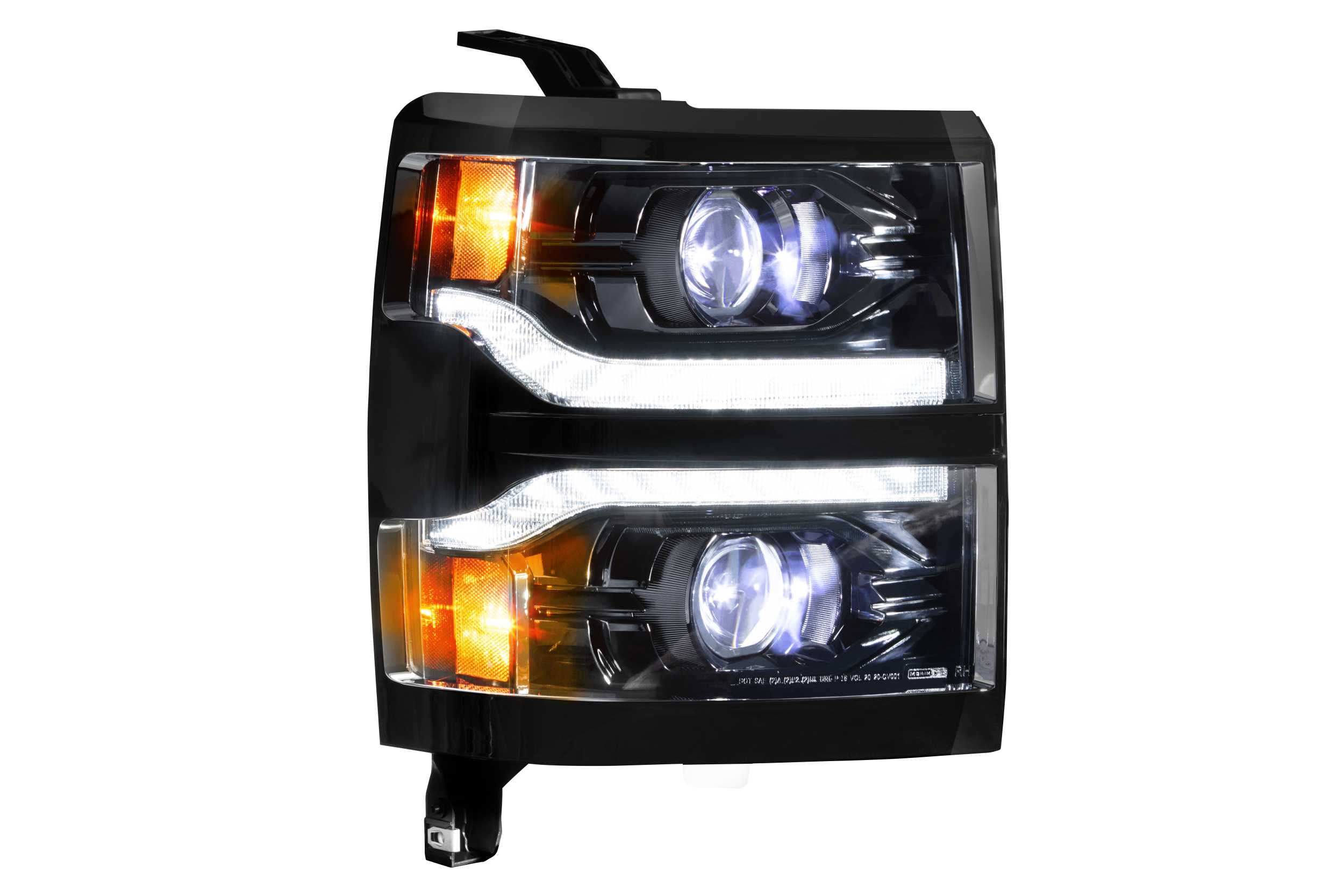 Morimoto 2014-2015 Chevrolet Silverado 1500 XB Led Headlights Trim Pair Unfinished LF543.B
