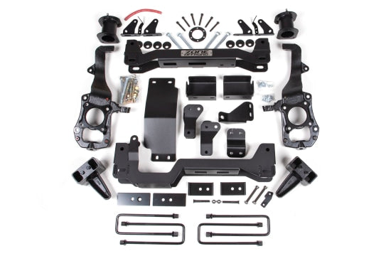 Zone OffRoad 2021-2023 Ford F-150 CCD 4WD 6in Front 5in Rear Suspension Lift Kit Block Spacer Front Rear Shock Relocation ZONF103