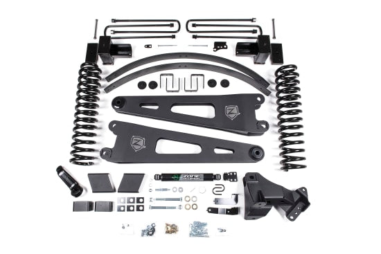 Zone OffRoad 2017-2019 Ford F250 F350 6in Diesel 2 Leaf Main Dual Stabilizer Suspension System ZONF88