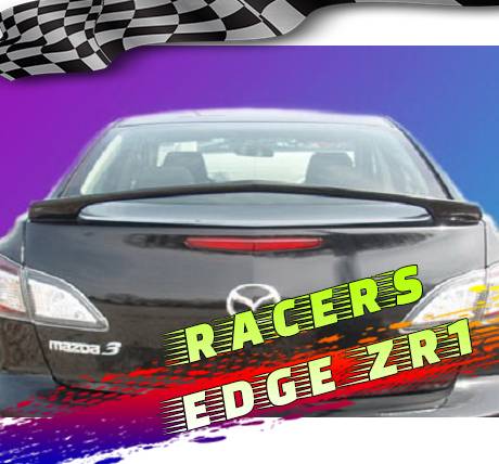 RacersEdgeZR1 2010-2013 Mazda 3 Custom Style ABS Spoilers RE910N-0