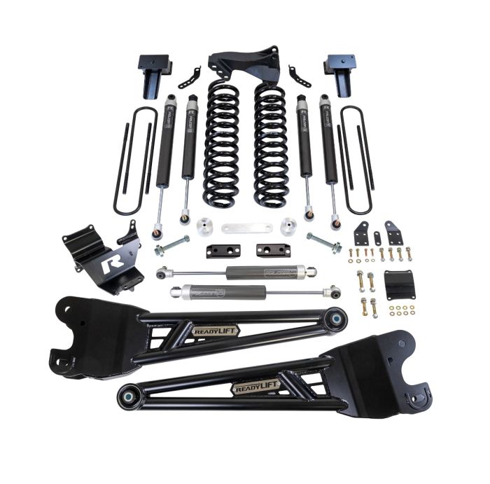 ReadyLIFT 2023-2024 Ford F250 F350 Super Duty 4WD 4" Coil Spring Lift Kit With Falcon Shocks And Radius Arms 49-23421