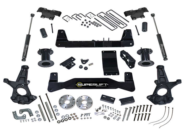 SUPERLIFT 2007-2013 Chevrolet Silverado Gmc Sierra 1500 Lift Kit 6.5 Inch with SL Rear Shocks K162
