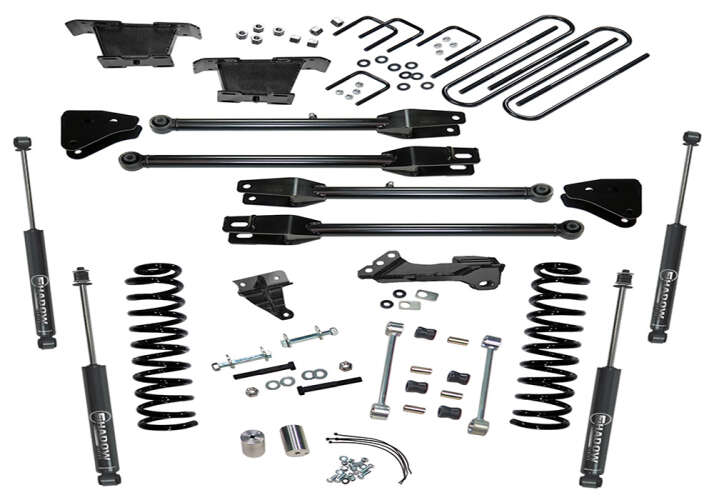 SUPERLIFT 2008-2010 Ford F-250 F-350 Super Duty 4 Inch Lift Kit 4Wd Diessl With 4 Link Conversion and SL Shocks K233