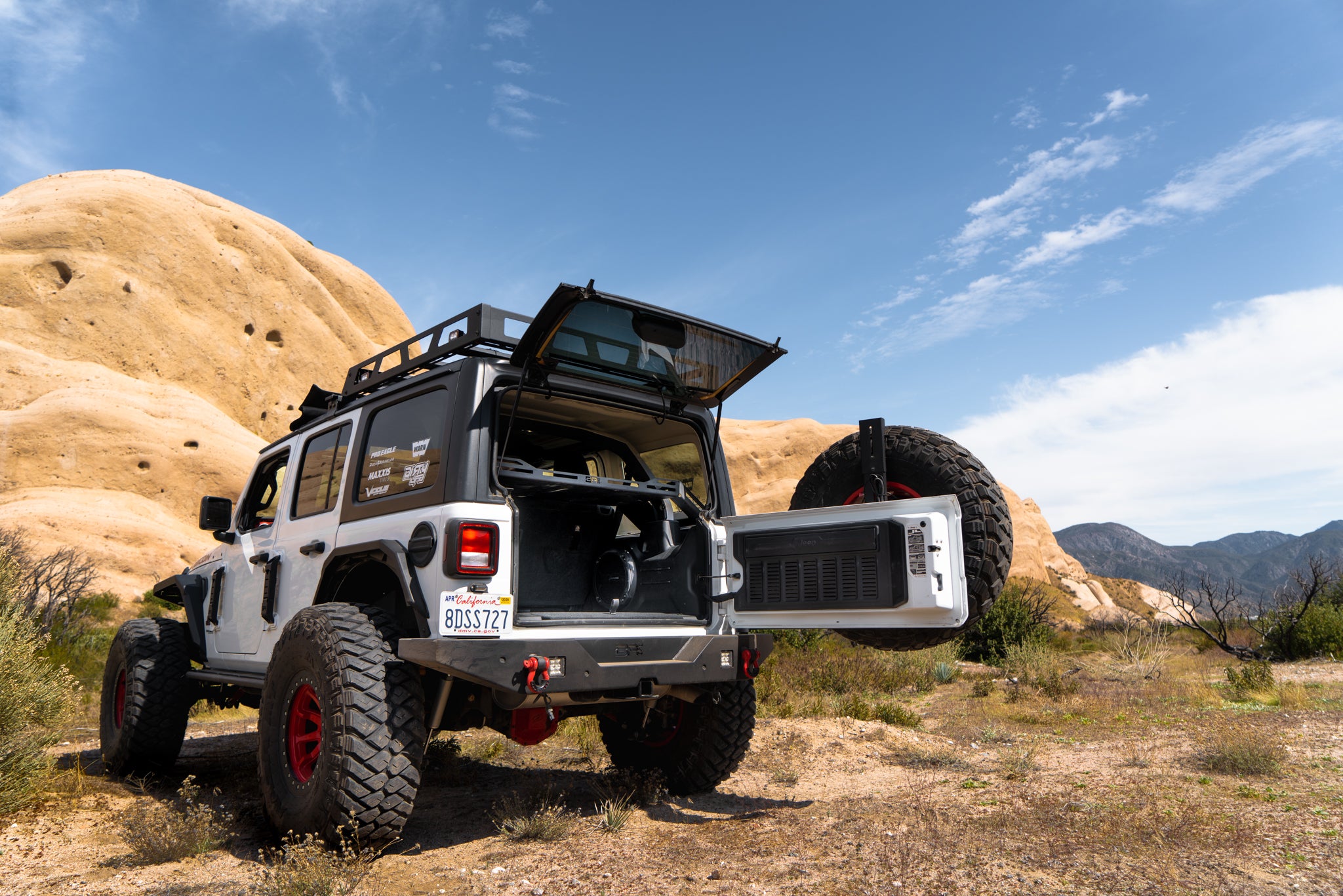 Body Armor 2007-2018 JEEP WRANGLER JK 2018-2023 WRANGLER JL Interior Cargo Rack Black 5147