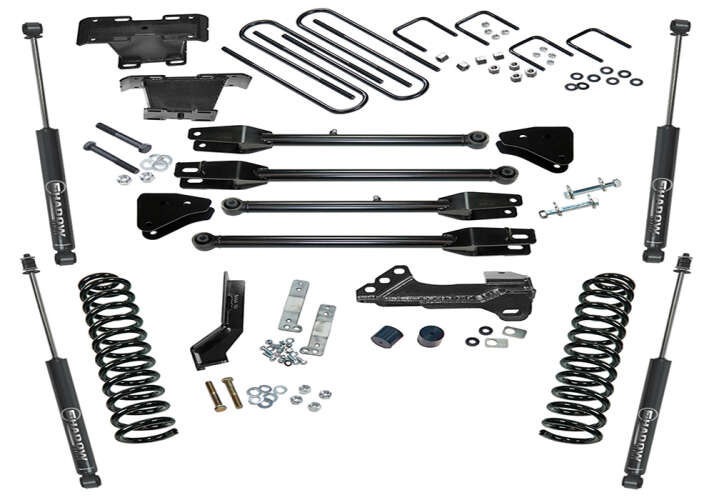 SUPERLIFT 2017-2022 Ford F-250 F-350 Super Duty 4WD Diesel with SL Shocks 4-Link Conversion  Lift Suspension Kit 4" K166