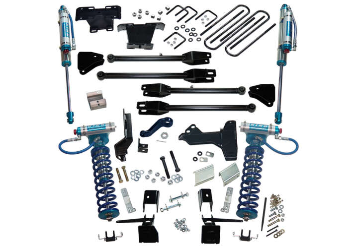 SUPERLIFT 2017-2022 Ford F-250 F-350 Super Duty 4WD 6 in. Suspension Lift Kit With King Rear Coilovers Shocks 4-Link Conversion K171KG
