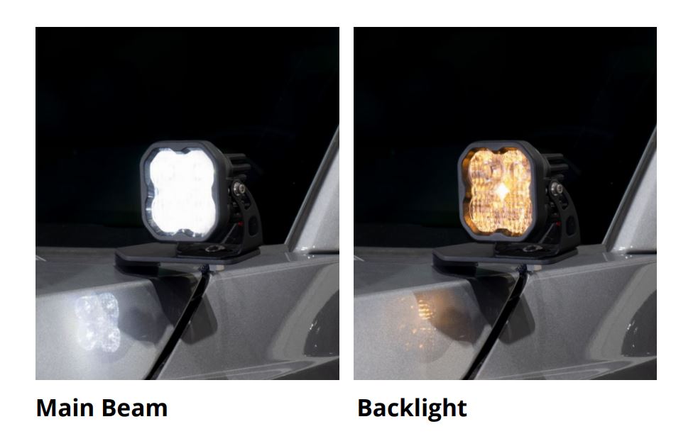 Diode Dynamics 2017-2022 Ford F250 F350 F450 F550 Super Duty SSC2 Sport Ditch Light Kit Yellow Combo DD7553
