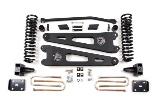 Zone OffRoad 2011 Ford F-250 F-350 Super Duty 4WD Gas 4 Inch Radius Arm Lift Kit with Overload ZONF28
