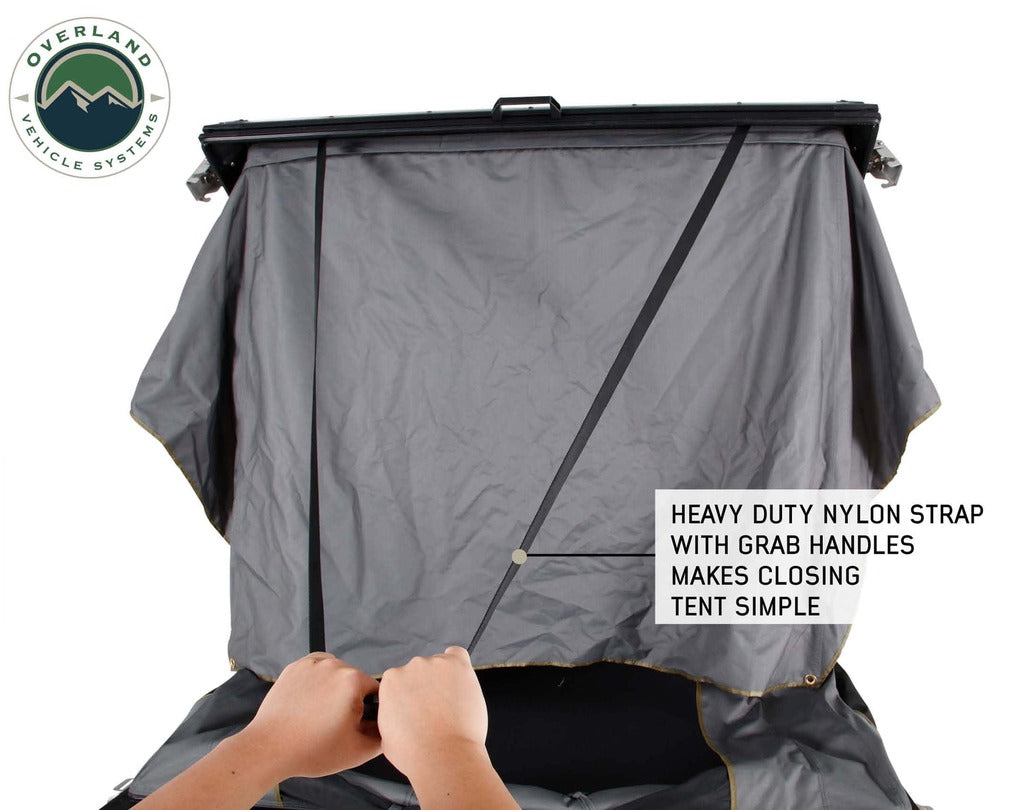 OVS Mamba 3 Clamshell Aluminum Roof Top Tent Black Shell & Grey Body 18099901