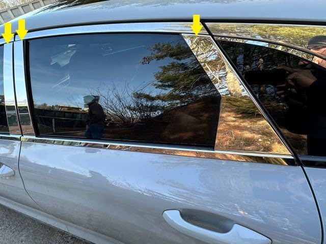 QAA 2021-2024 Kia K5 4 Door Sedan Stainless Steel Pillar Trim 6Pc PP71806