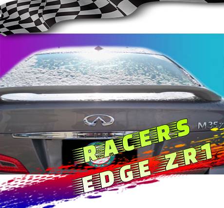 RacersEdgeZR1 2009-2010 Infiniti M35 M35X Custom Style ABS Spoilers RE762L-3