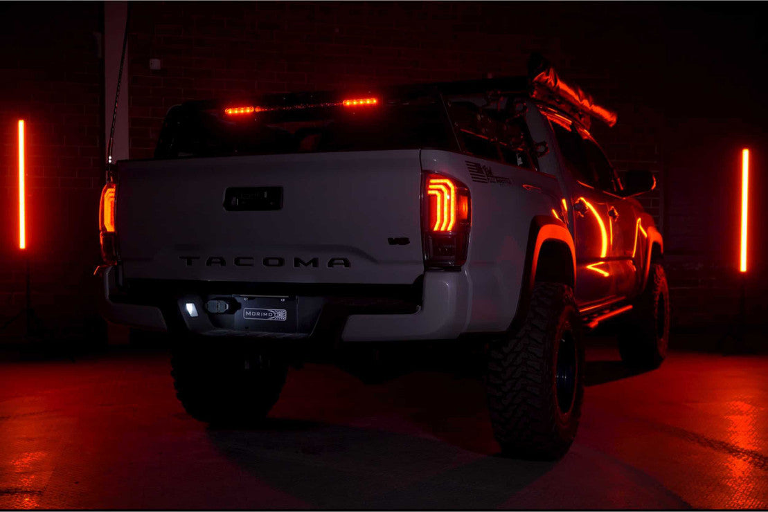 Morimoto 2016-2023 Toyota Tacoma XB LED Tail Lights Pair Red Lens LF703