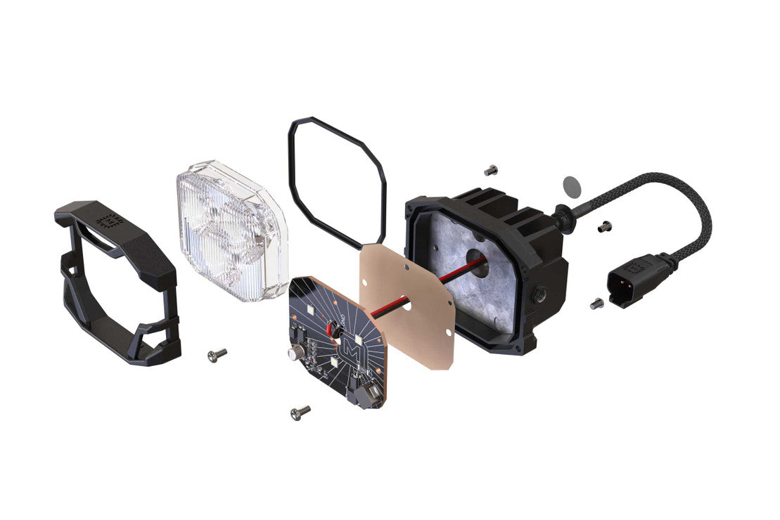Morimoto 2021-2024 Ford Bronco 4banger Led Fog Lights Brackets BAF069
