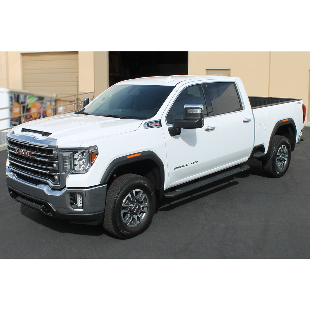 Raptor Series 2010-2022 Toyota 4Runner 5in Tread Step Slide Track Running Boards Black Textured Aluminum 1904-0144BT