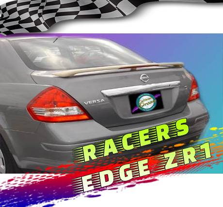 RacersEdgeZR1 2007-2011 Nissan Versa 4dr Custom Style ABS Spoilers RE332L-8