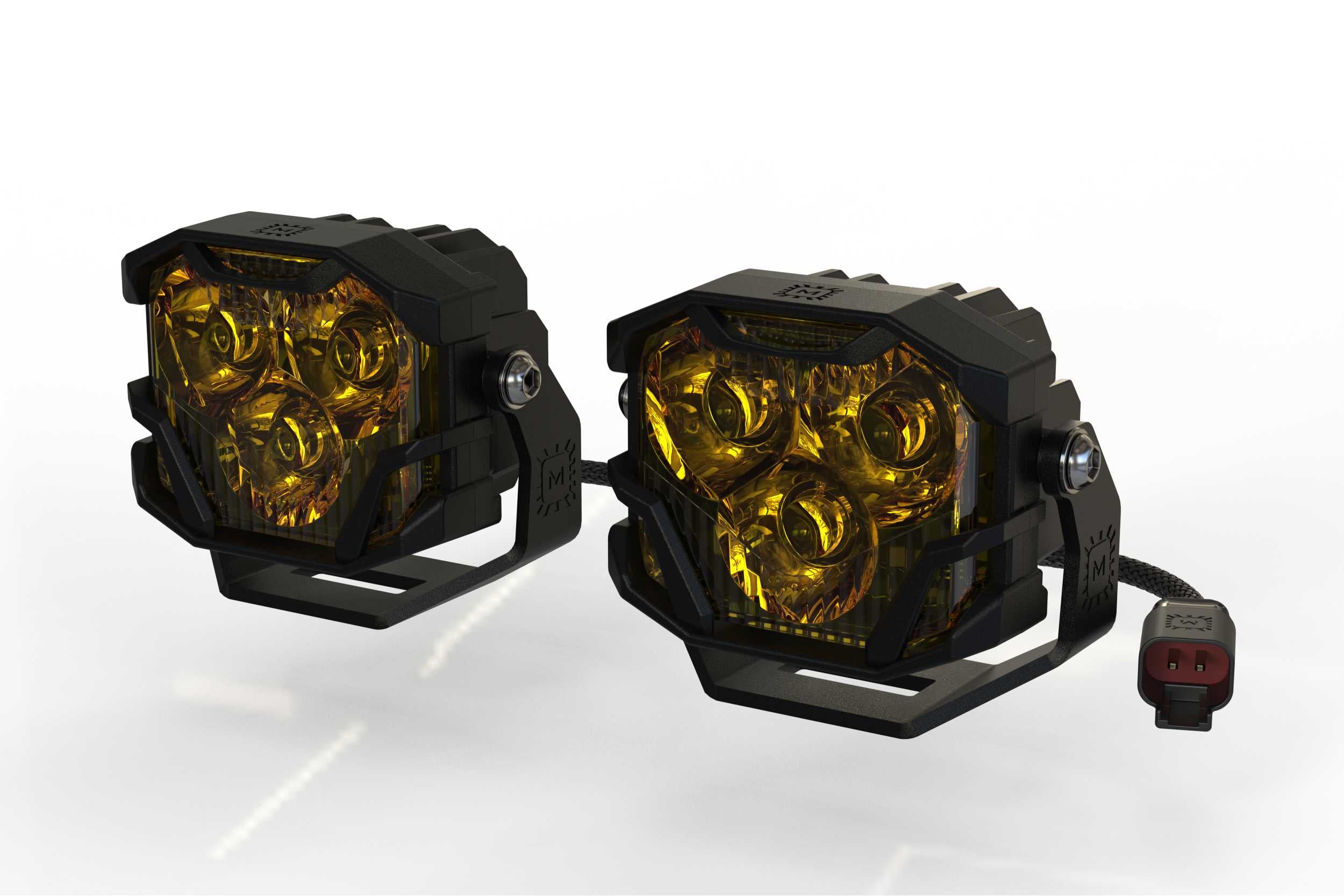 Morimoto 4Banger 2.0 NCS LED Pods Spot Yellow Set BAF002.2