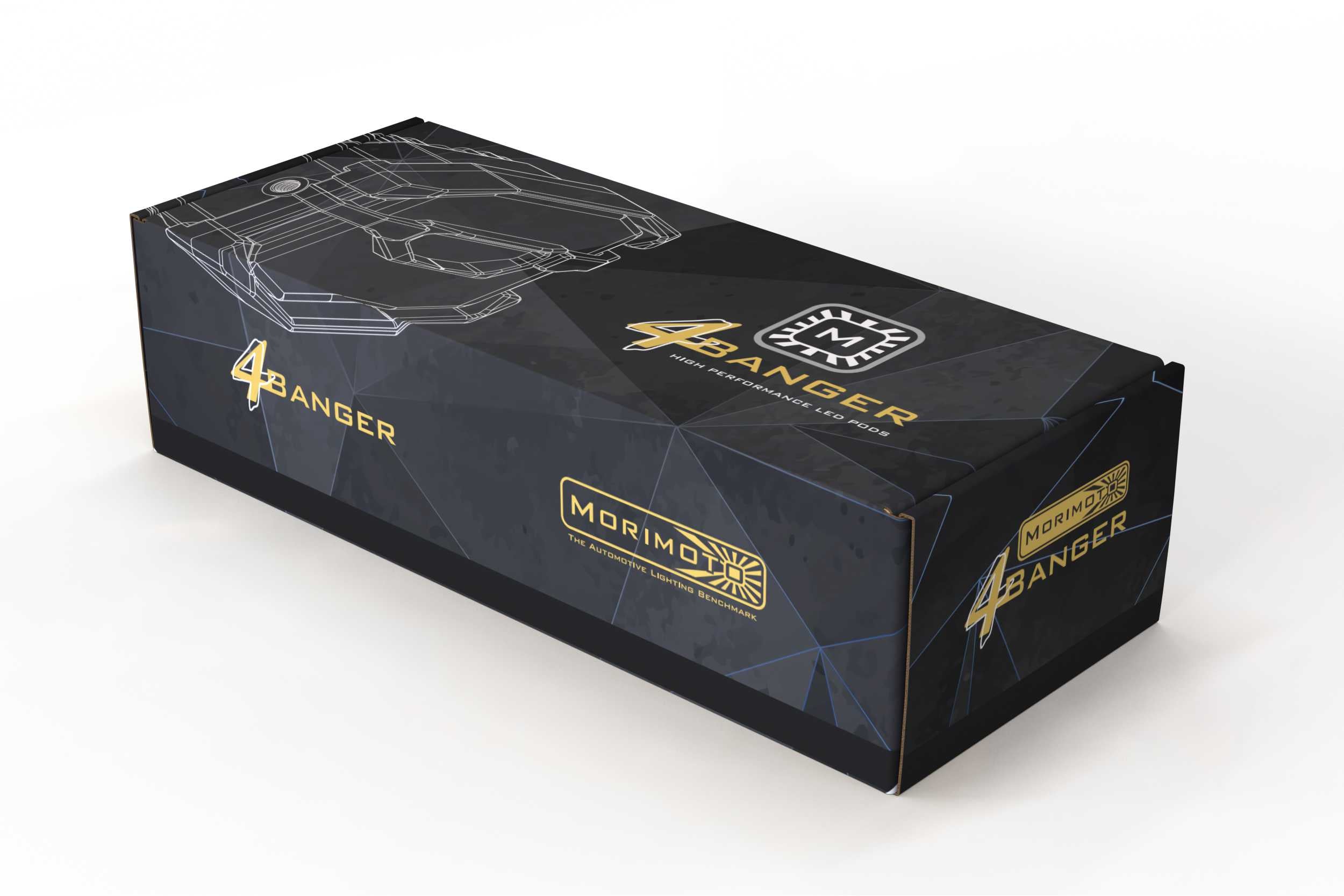 Morimoto 4Banger 2.0 NCS LED Pods Spot Yellow Set BAF002.2
