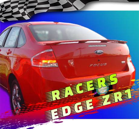 RacersEdgeZR1 2008-2011 Ford Focus 2dr 4dr OE Style ABS Spoilers RE812N-1