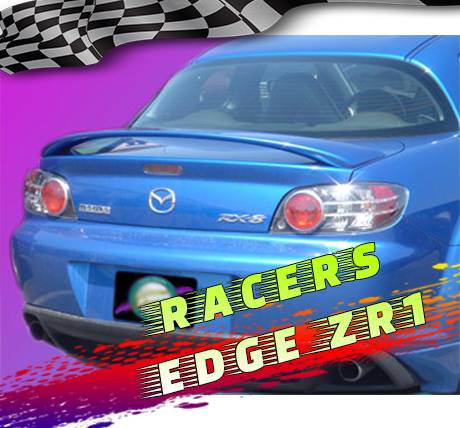 RacersEdgeZR1 2003-2008 Mazda Rx8 Factory ABS Spoiler RERx8