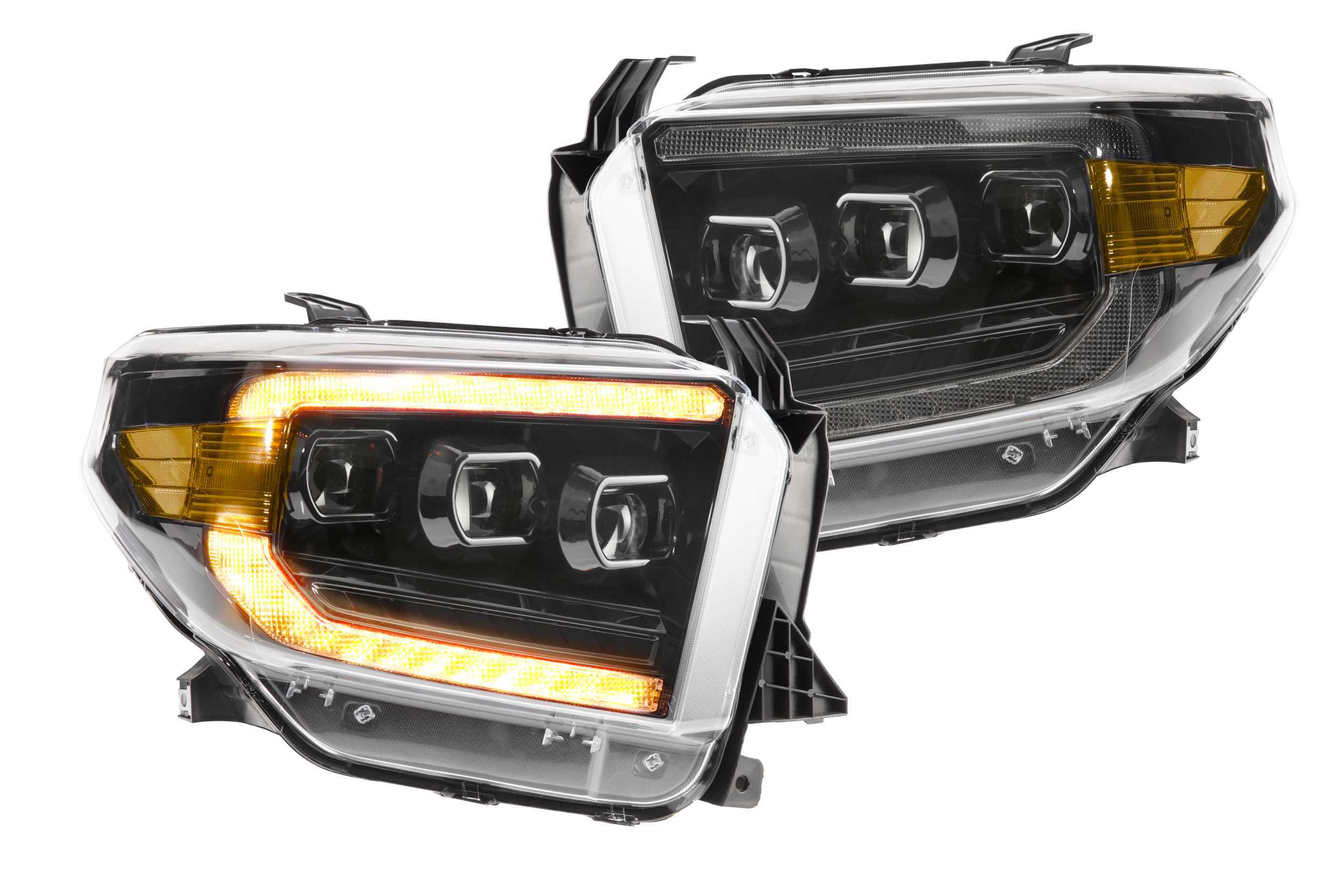 Morimoto 2014-2021 Toyota Tundra XB Led Headlights Pair Asm Amber DRL Gen 2 LF532.2-A-ASM