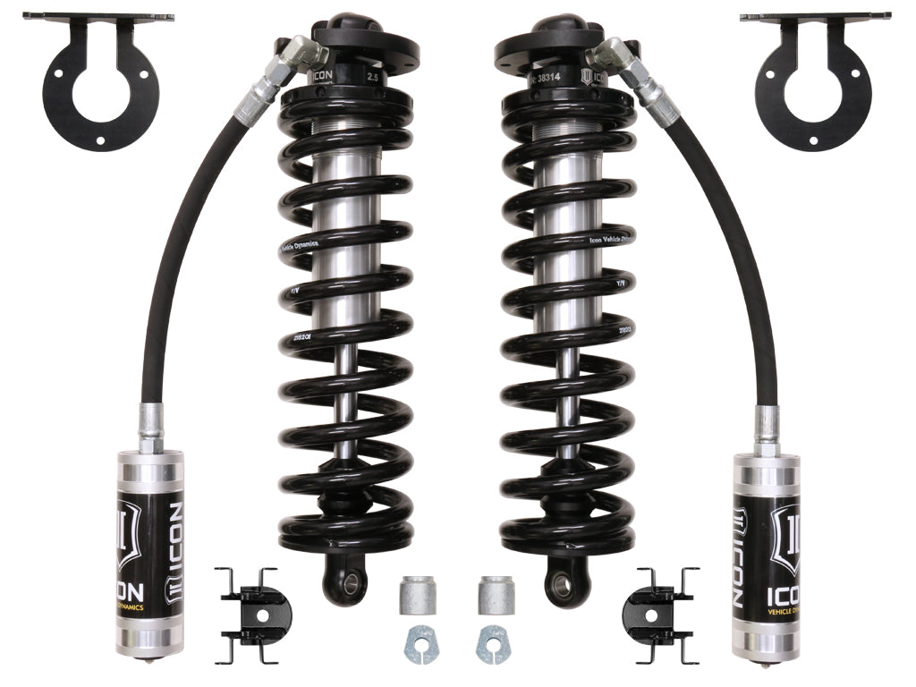 ICON Vehicle Dynamics 2005-2020 Ford F-350 F-250 Super Duty 2.5-3" Lift 2.5 Vs Remote Reservoir Bolt in Coilover Conversion Kit 61720