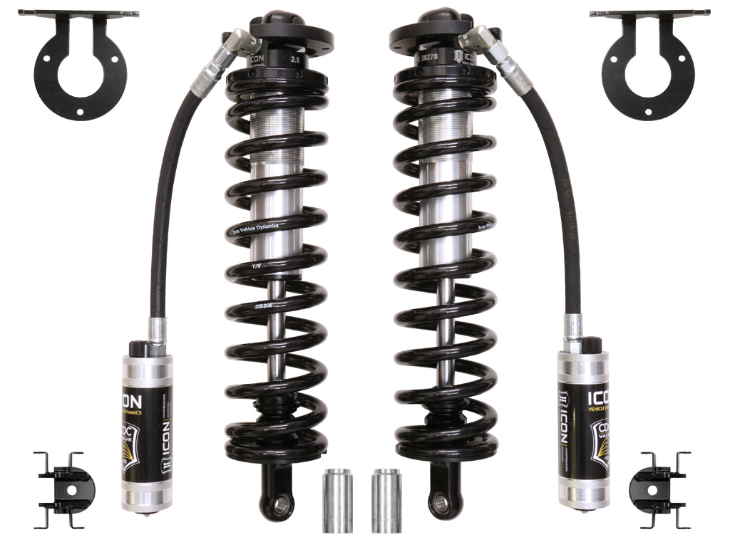 ICON Vehicle Dynamics 2005-2020 Ford F-250 F-350 Super Duty 4"Lift 2.5 Vs Remote Reservoir Cdcv Bolt in Co Conversion Kit 61721C