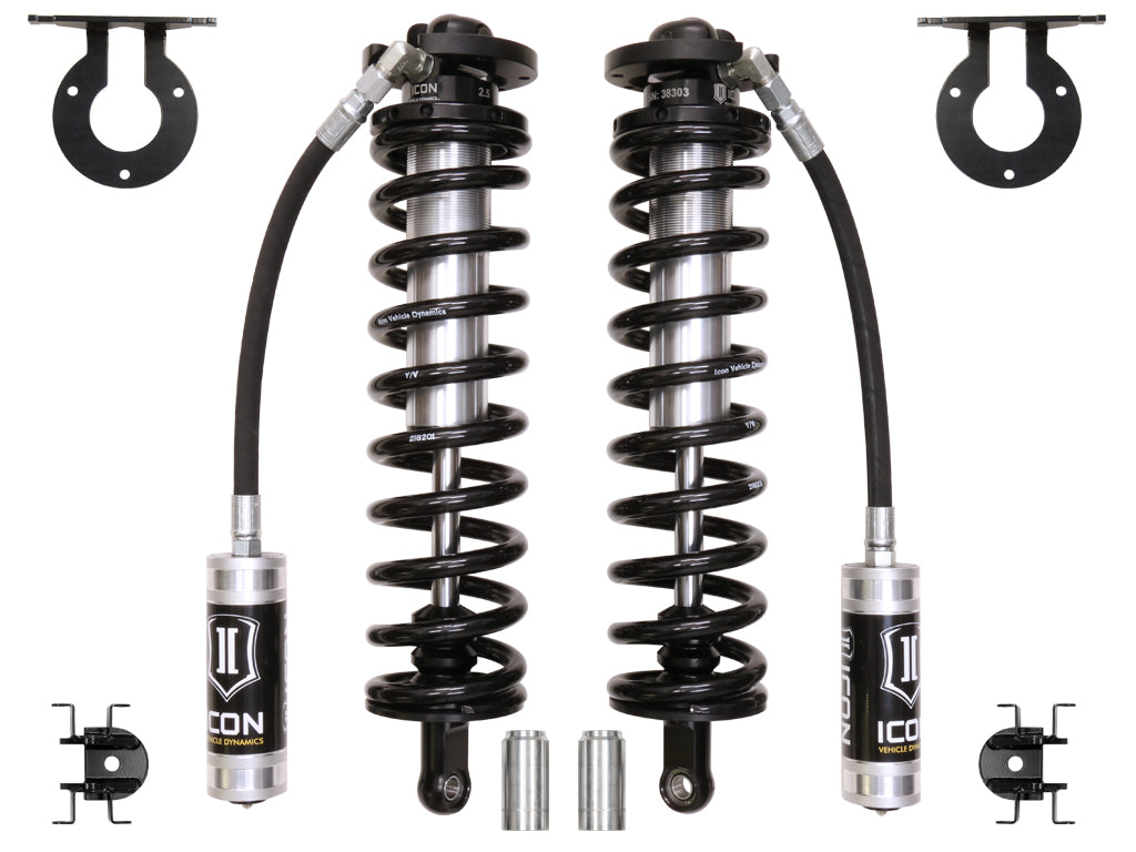 ICON Vehicle Dynamics 2005-2020 Ford F-250 F-350 Super Duty 4"Lift 2.5 Vs Remote Reservoir Bolt in Co Conversion Kit 61721
