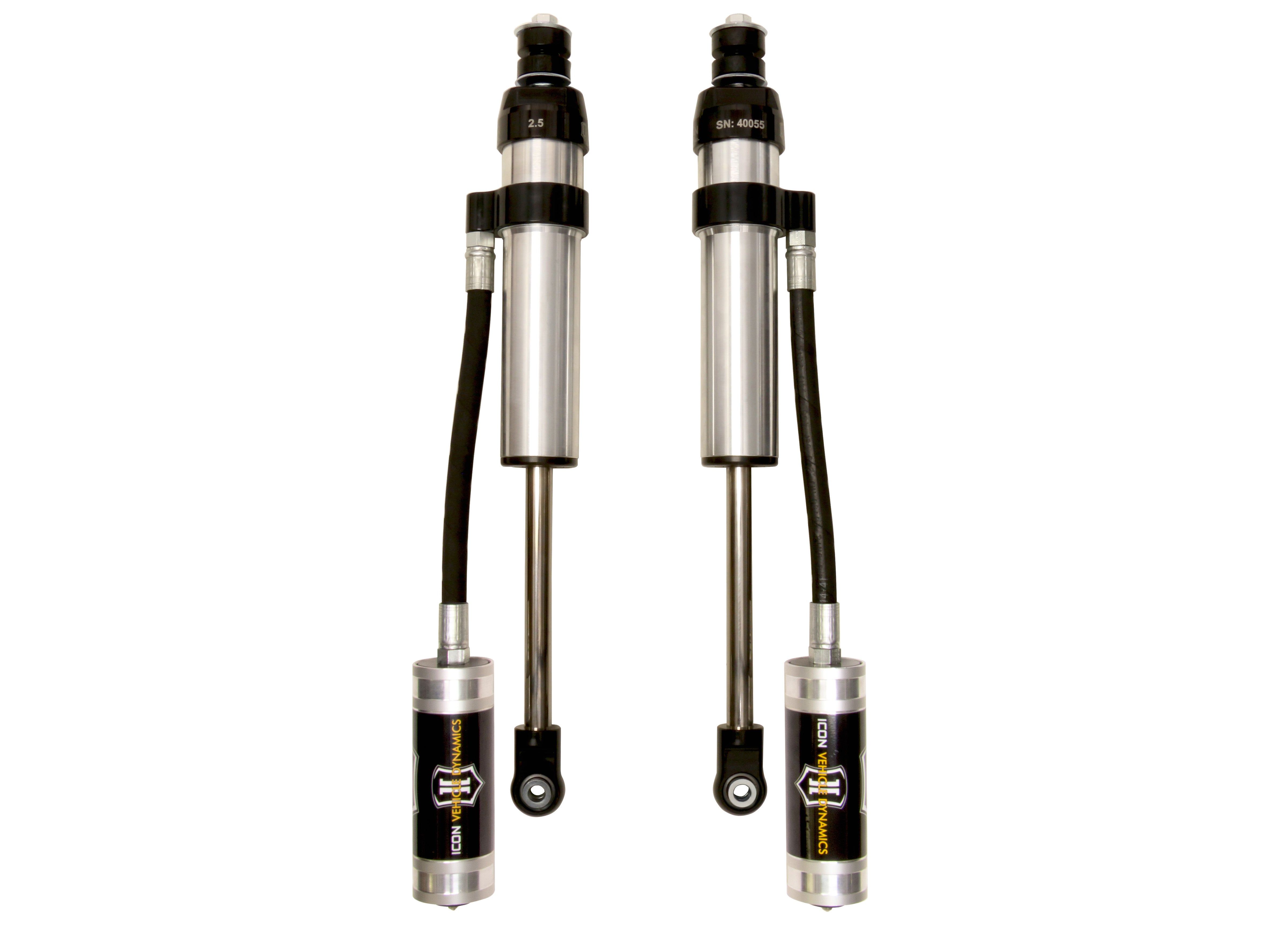 ICON Vehicle Dynamics 2005-2020 Ford F-250 F-350 Super Duty 0-2.5" Lift Front 2.5 Vs Remote Reservoir Shock Pair 67800P